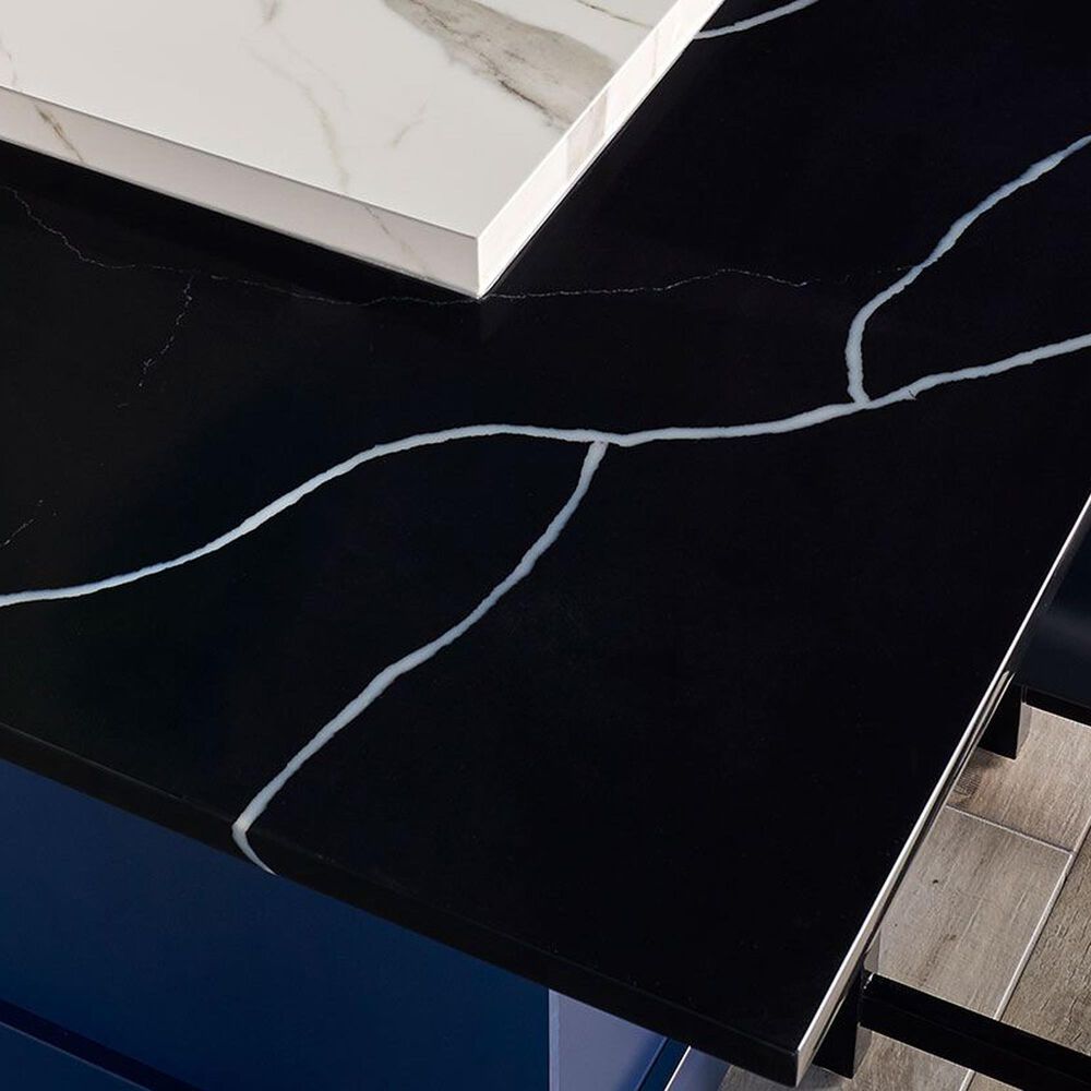 NFM Custom Countertops Marquina Midnight 3cm Quartz Countertop, , large