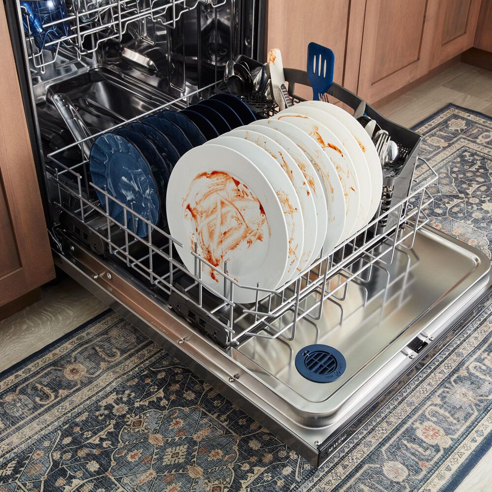 Maytag 24&quot; Built-In Pocket Handle Dishwasher in Fingerprint Resistant Stainless Steel, , large