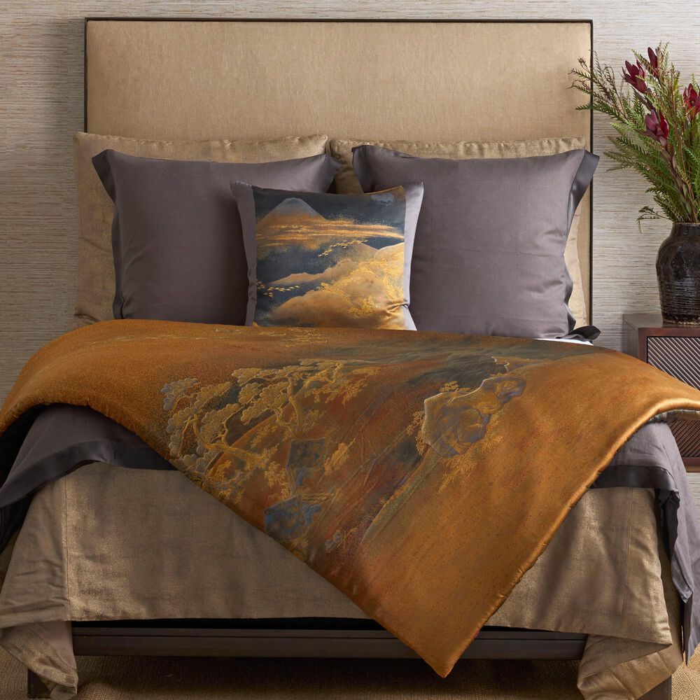 Ann Gish Mt. Fuji 22&quot; x 22&quot; Throw Pillow in Multicolor, , large