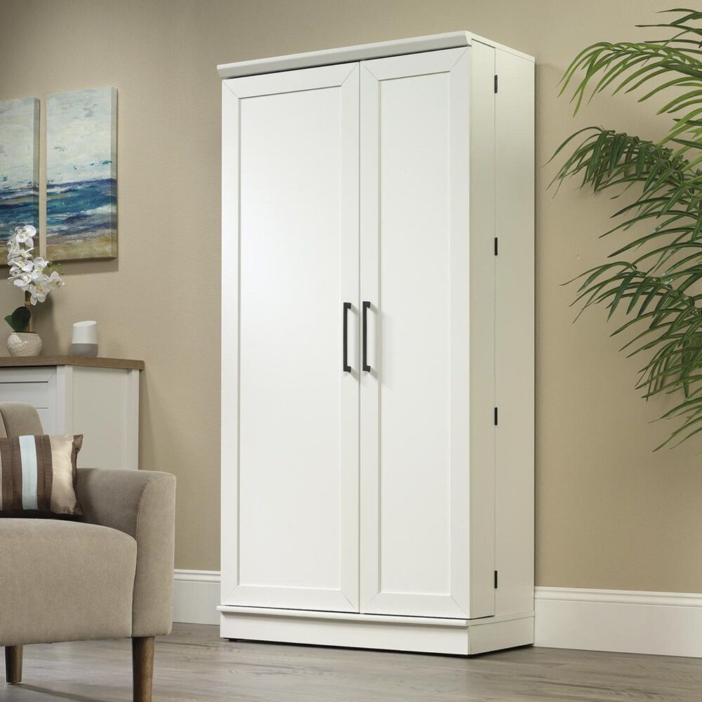 Sauder Homeplus Storage in Soft White Nebraska Furniture Mart