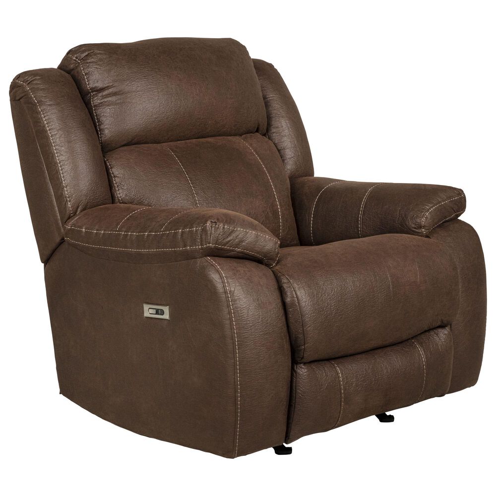 HomeStretch Rubix Power Rocker Recliner in Brown, , large