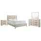 Crown Mark Lorraine 4-Piece King Bedroom Set in White, , large