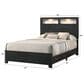 Crown Mark Cadence Queen Bed in Black, , large