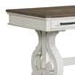 Hawthorne Furniture Drake 60" Writing Desk in Rustic White and French Oak, , large
