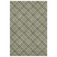 Dalyn Rug Company Soft Essentials Plaid Olive 9" x 12" Indoor/Outdoor Area Rug, , large