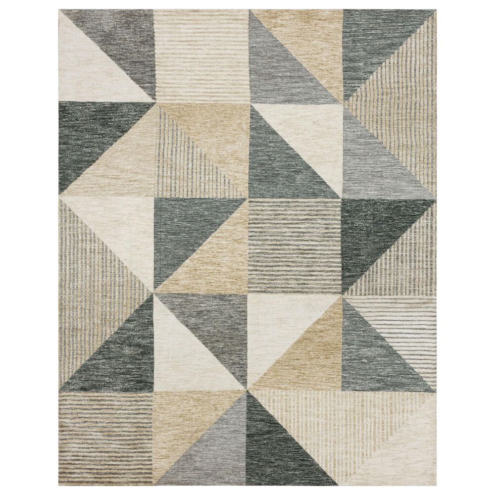 Drew and Jonathan Home Bowen Oblique 8" x 10" Tan Area Rug, , large