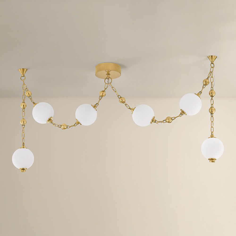 Troy Lighting Corda 6-Light Linear in Vintage Brass, , large