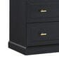 Walker Edison Clyde 2-Drawer Nightstand in Black, , large