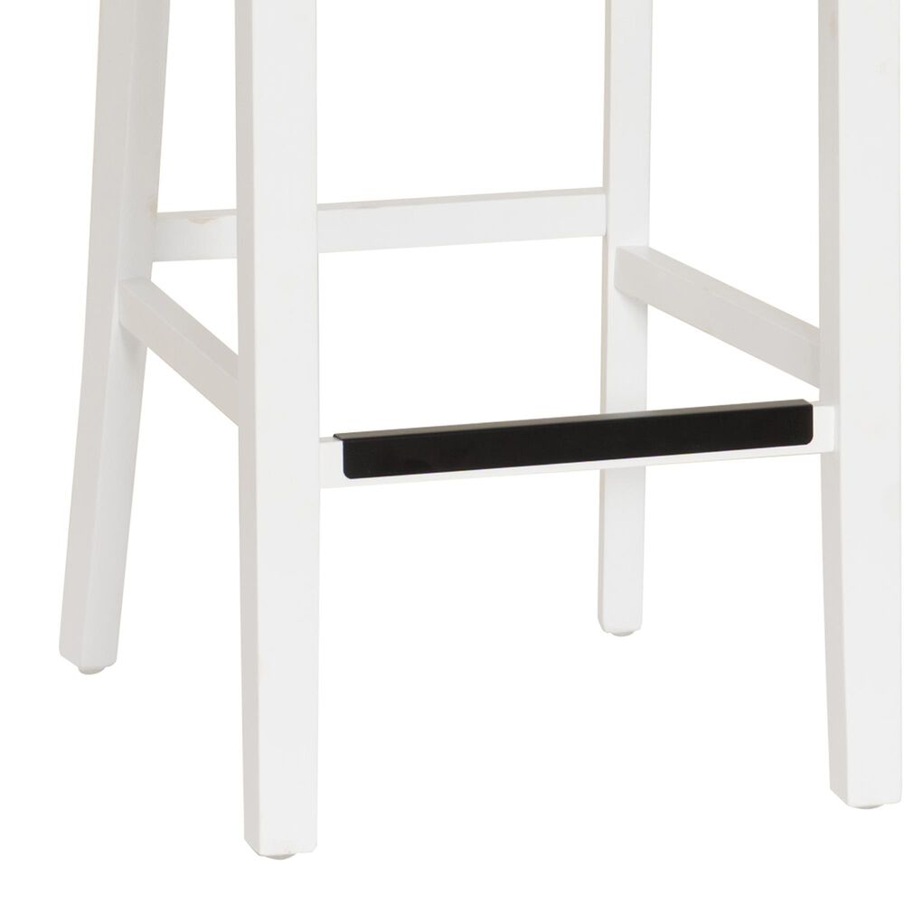 Linon Home Decor Mayfair Counter Stool in White, , large