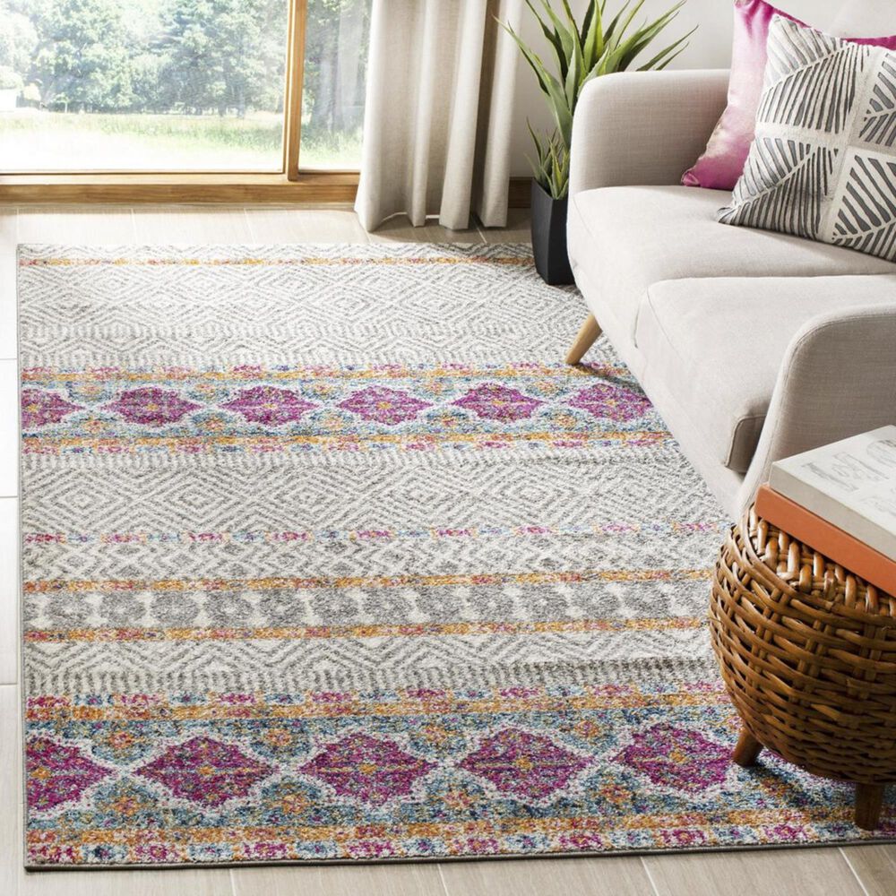 Safavieh Madison MAD797F 4&#39; x 6&#39; Grey and Ivory Area Rug, , large