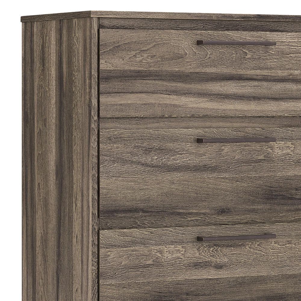 Ashley Elbrim 5-Drawer Chest in Weathered Brown, , large
