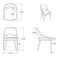 Monroe Amelia Side Chair in Champagne, , large