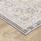 ROW by Oriental Weavers Cavett Gray and Orange 7"10" x 10"10" Area Rug, , large