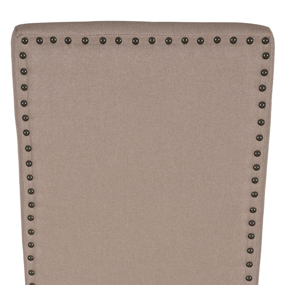 Linon Home Decor Spiva Counter Stool with Tan Cushion in Brown (Set of 2), , large