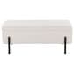 Lumisource Daniella Storage Bench with Cream Cushion in Black, , large