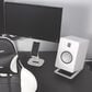 Kanto Angled Desktop Speaker Stands for Large Speakers in White (Set of 2), , large