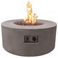 Elementi Fire Tramore Round Natural Gas Fire Table in Gray, , large