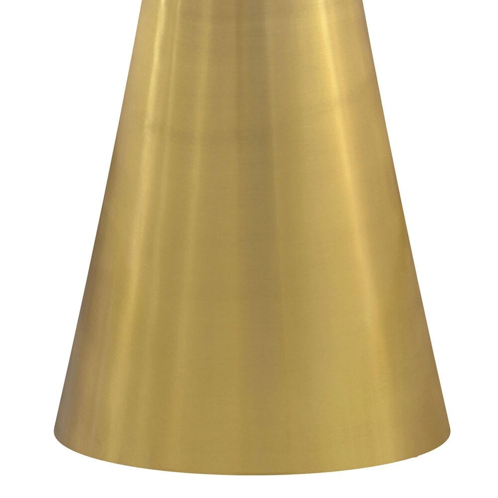 COAST Avon Round End Table in Gold and White, , large