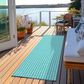 Dalyn Rug Company Hinton 2"3" x 12" Aqua Indoor/Outdoor Runner, , large