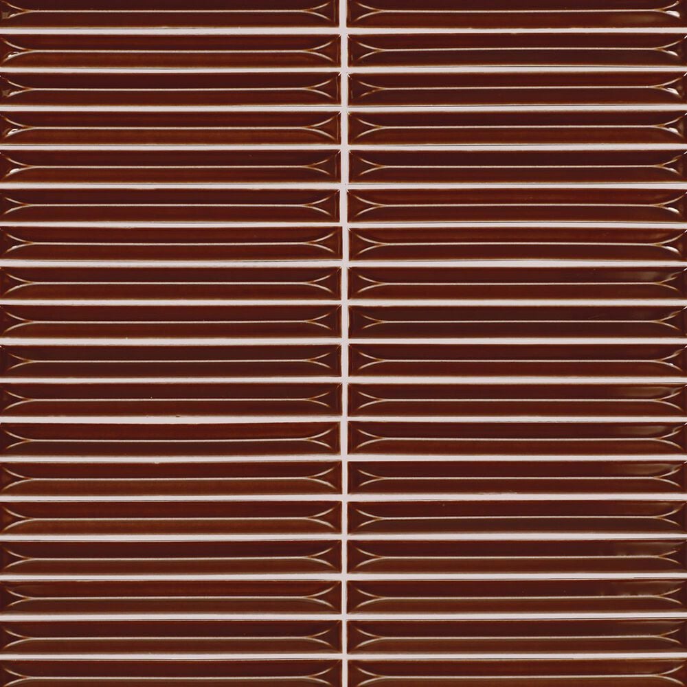 Dal-Tile Artefino Vintage Saffron 2&quot; Floret on 12&quot; x 12&quot; Porcelain Mosaic Sheet, , large