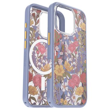 OtterBox Symmetry Series Clear Magsafe Case for Apple iPhone 16 Pro in Floral Purple, , large