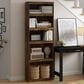 HOMLUX Enhanced Home 5-Tier Shelf Bookcase in Amber Pine, , large