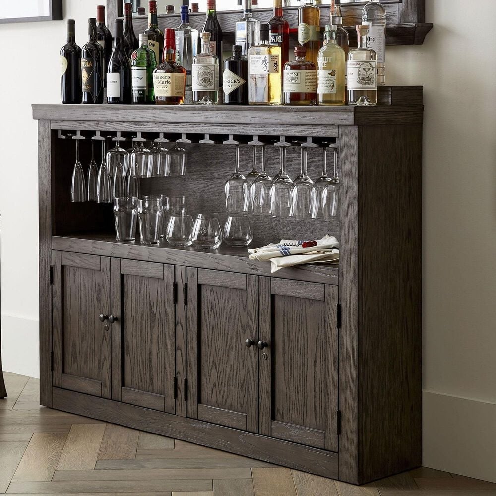 Imperial International Bixby Bar Cabinet in Charcoal and Black Copper, , large
