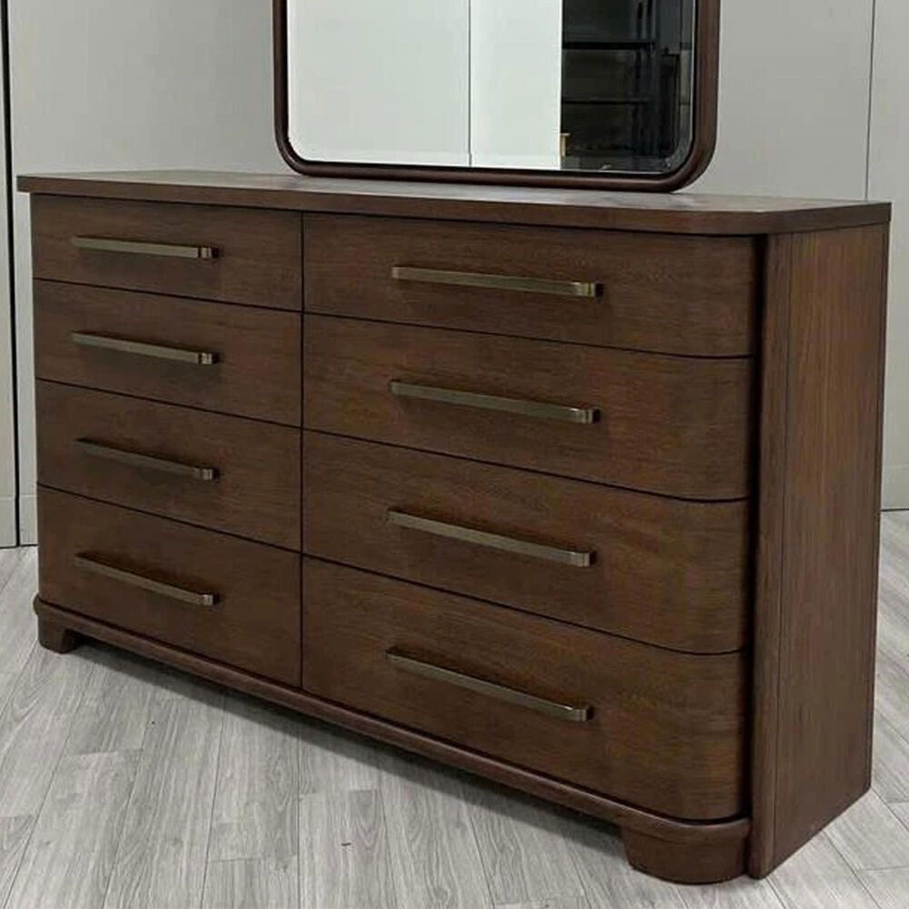Riverside Furniture Delia 8-Drawer Dresser in Nouveau Walnut, , large