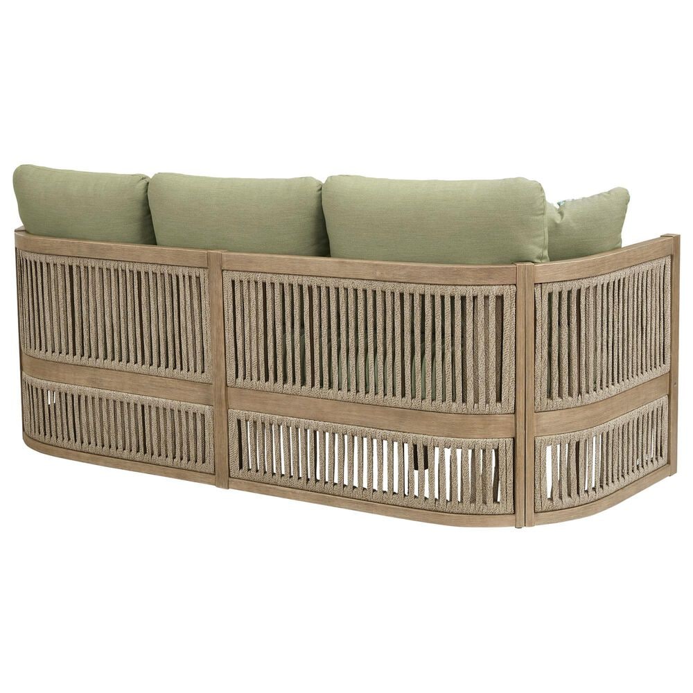 Ashley Serena Shores Patio Sofa in Green, , large