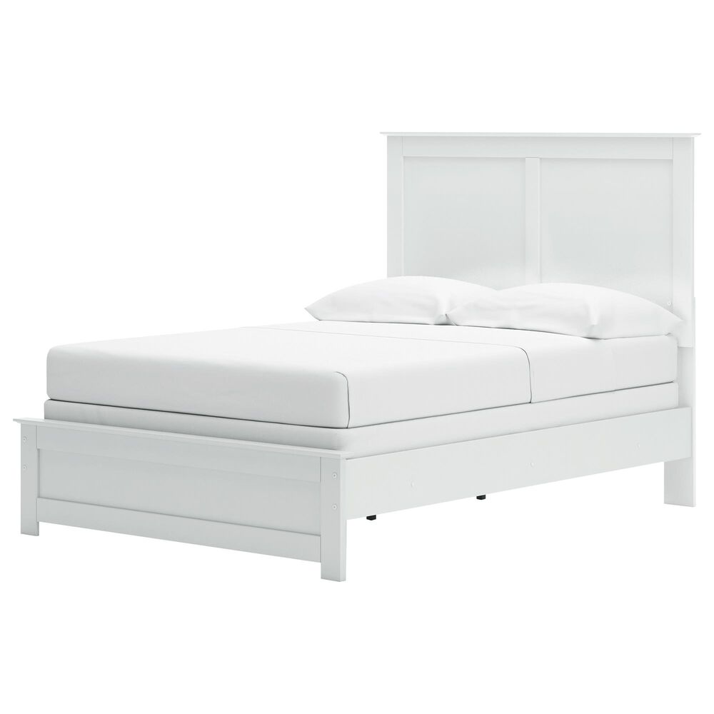 Ashley Bostwick Shoals 4-Piece Full Panel Bedroom Set in White, , large