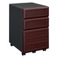 DHP Pursuit 3-Drawer Mobile File Cabinet in Cherry and Gray, , large