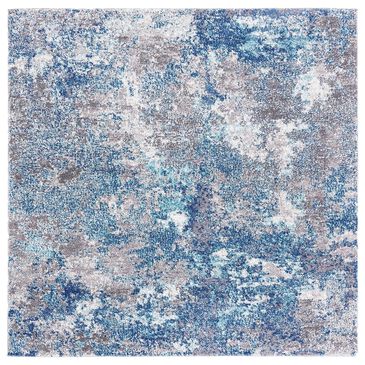 Safavieh Aston 10" Square Navy and Grey Area Rug, , large
