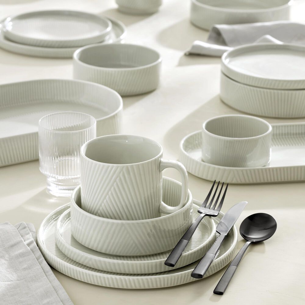 Oneida Modulus 20-Piece Flatware Set in Black Satin, , large