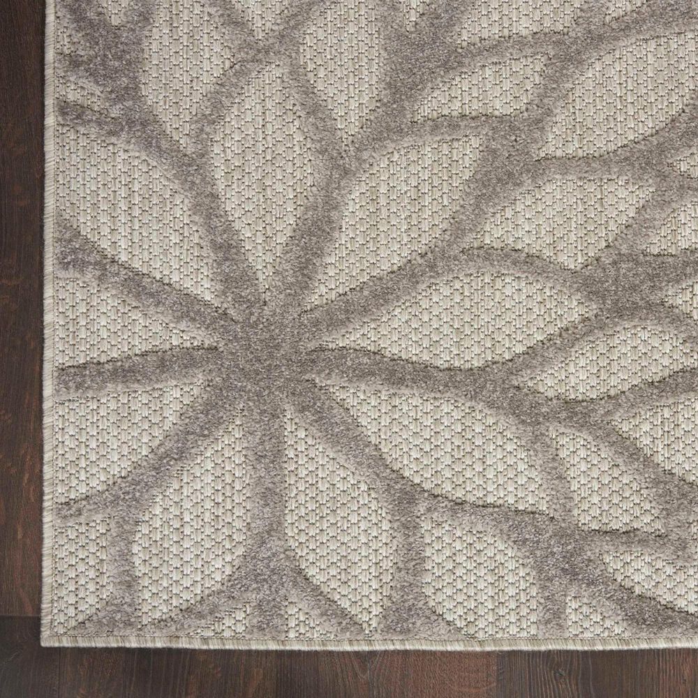 Nourison Aloha 5&#39;3&quot; x 7&#39;5&quot; Silver and Grey Indoor/Outdoor Area Rug, , large