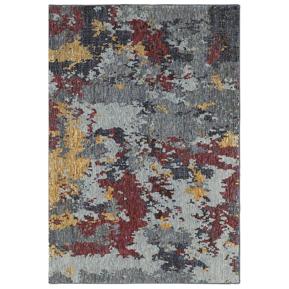 Oriental Weavers Evolution 8036C 7"10" x 10"10" Blue Area Rug, , large