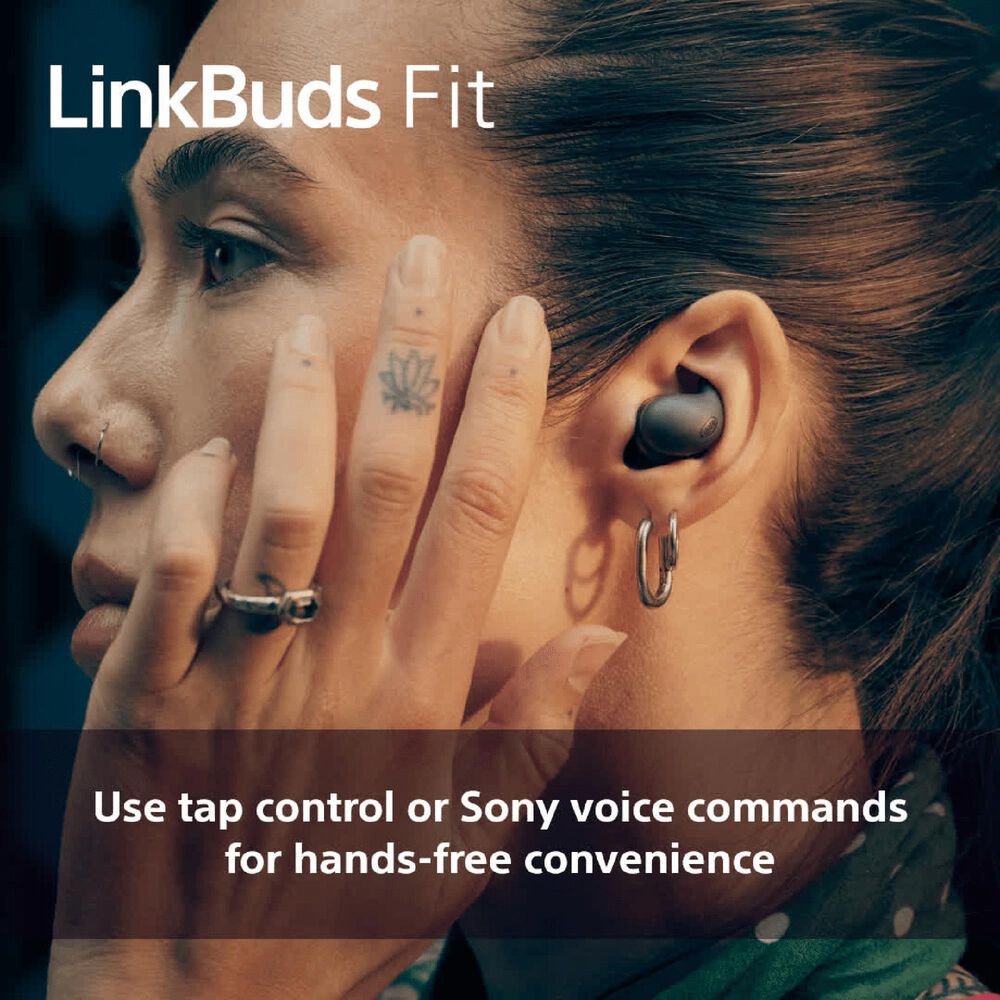 Sony LinkBuds Fit Wireless Noise Canceling Earbuds in White, , large