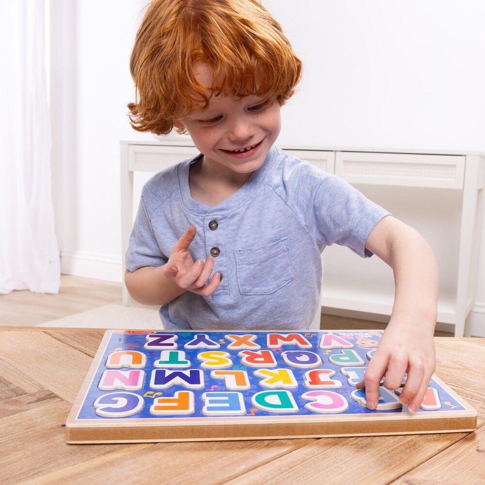 Melissa &amp; Doug Ms. Rachel Wooden Phonics Alphabet Sound Puzzle, , large