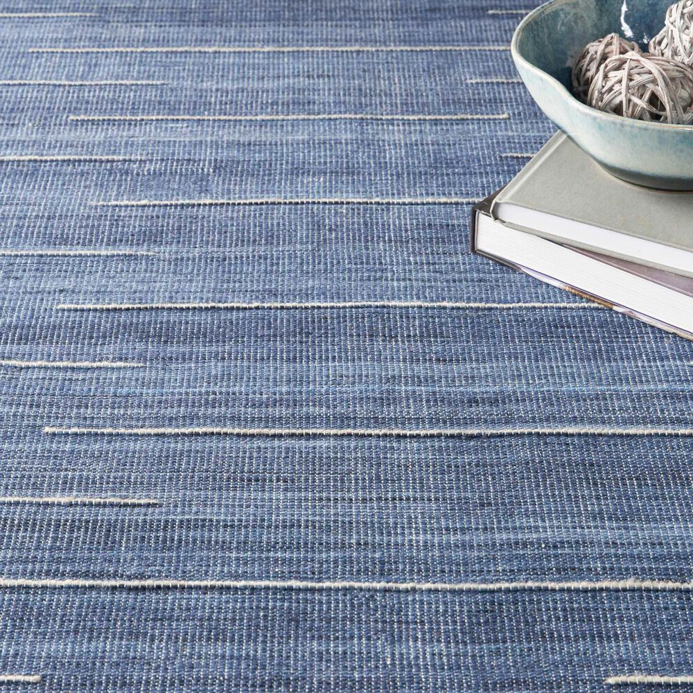 Nourison Interweave 8&#39; x 10&#39; Navy Area Rug, , large