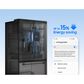 Samsung Bespoke AI 29 Cu. Ft. French Door Refrigerator with Zero Clearance Fit and Sphere Ice in Fingerprint Resistant Stainless Steel, , large
