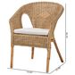 Baxton Studio Abbey Arm Chair in Natural Brown, , large