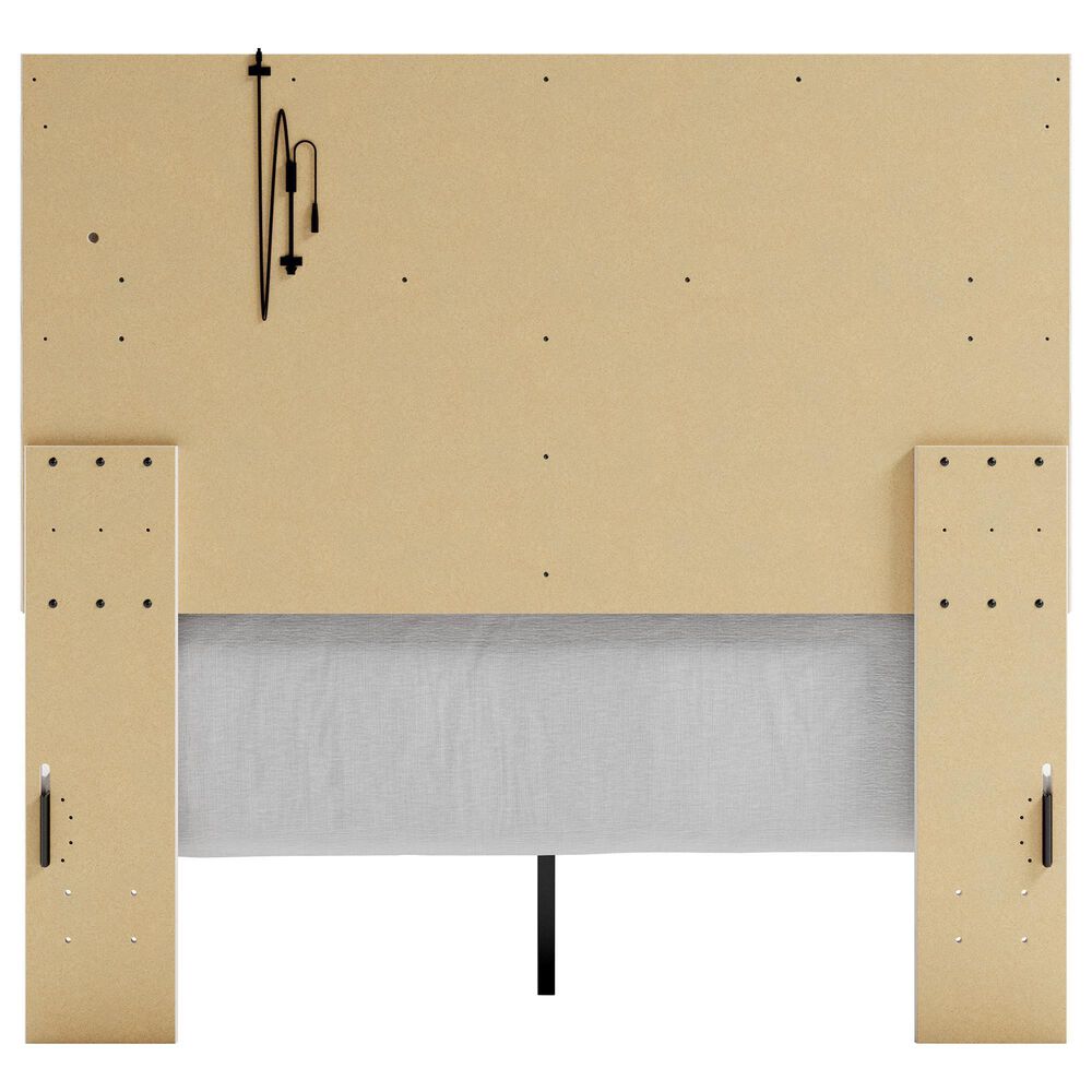 Ashley Altyra 5 Piece Twin Panel Bedroom Set in White with LED Headboard, , large