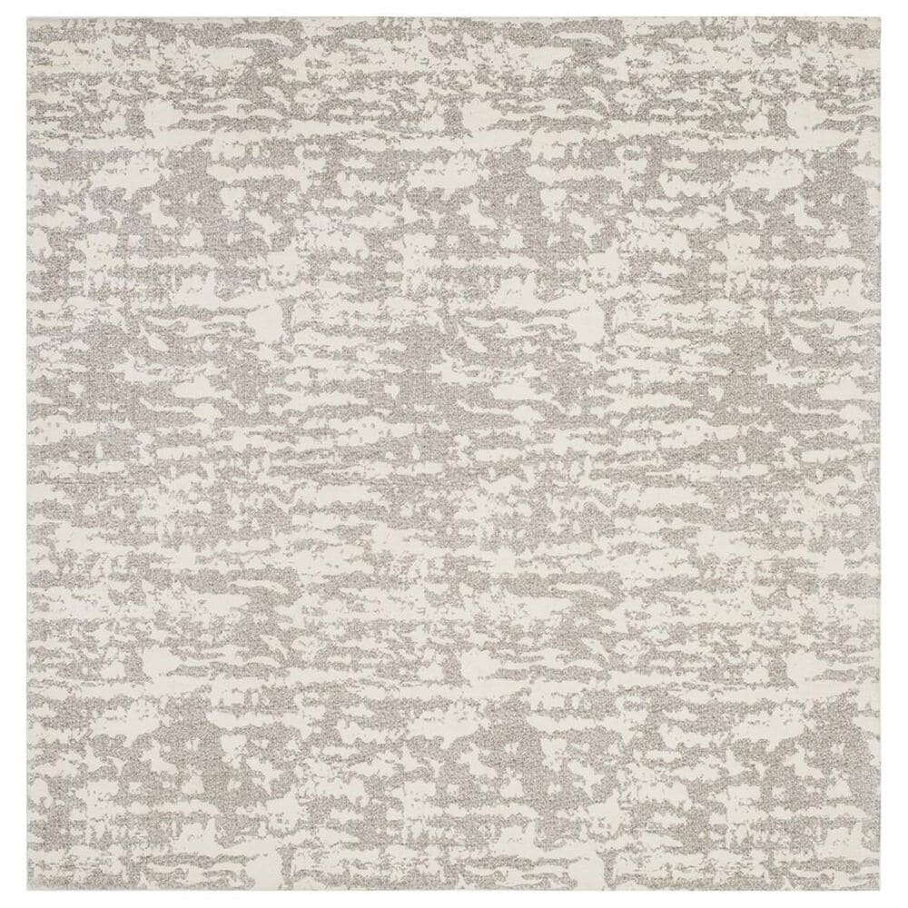 Safavieh Marbella MRB631A 6" Square Light Grey and Ivory Area Rug, , large