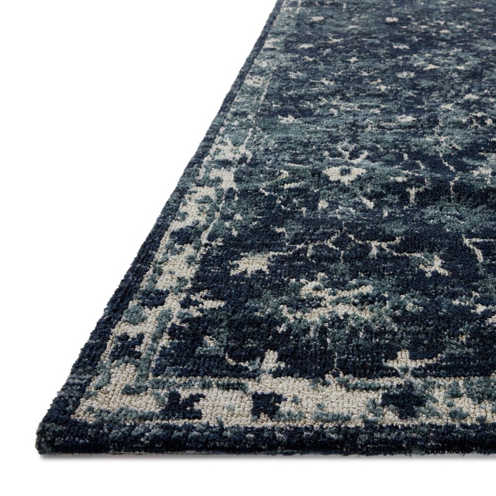 Loloi Percival Navy and Ivory 2&#39;6&quot; x 7&#39;6&quot; Runner, , large