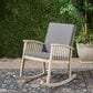 Hearth and Haven Casa Outdoor Rocking Chair with Cushion in Grey, , large