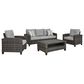 Signature Design by Ashley Cloverbrooke 4-Piece Conversation Set in Gray, , large