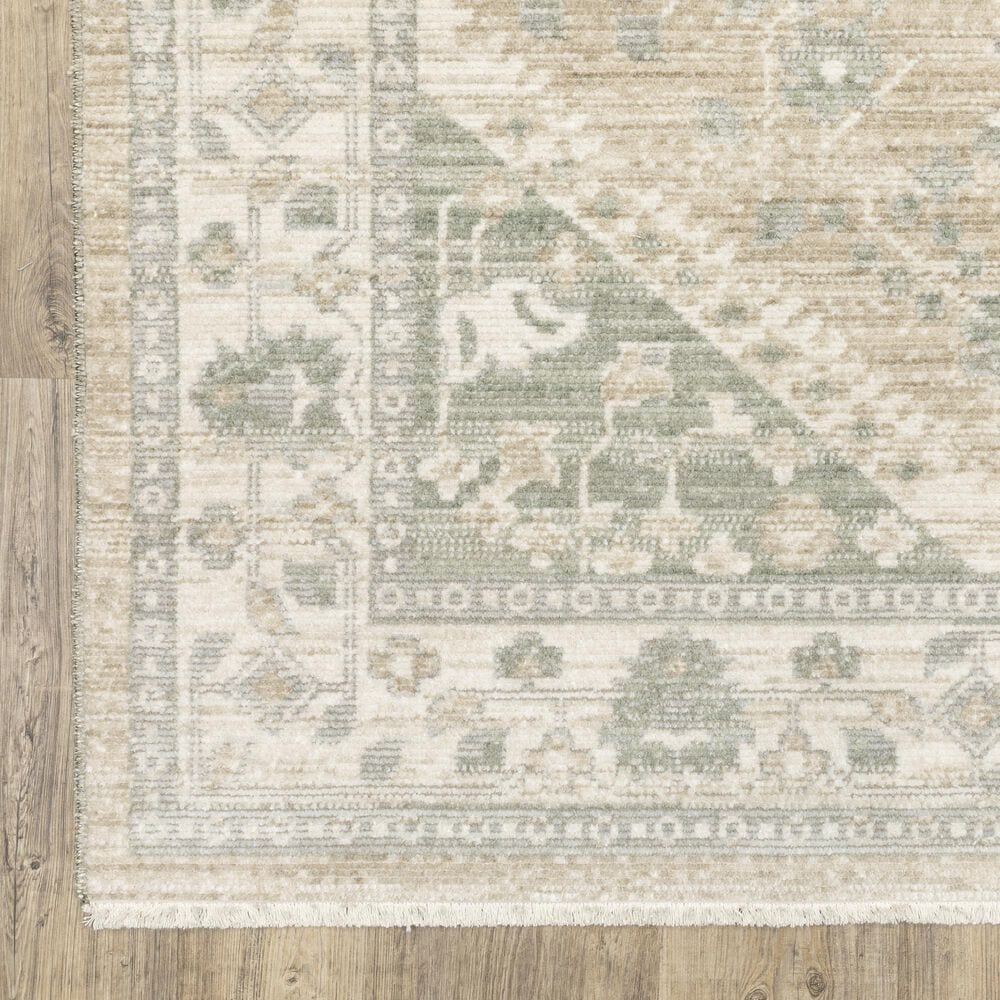 Oriental Weavers Lola LLA06 Blue and Beige 5'3" x 7'6" Area Rug, , large