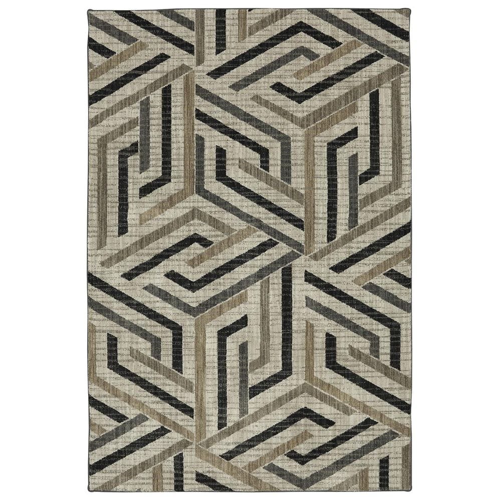 Mohawk Metropolitan Aster 90994-90121 9"6" x 12"11" Onyx Area Rug, , large