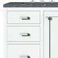 James Martin Vanities Addison 30" Single Bathroom Vanity in Glossy White with 3 cm Parisien Bleu Quartz Top and Rectangular Sink, , large