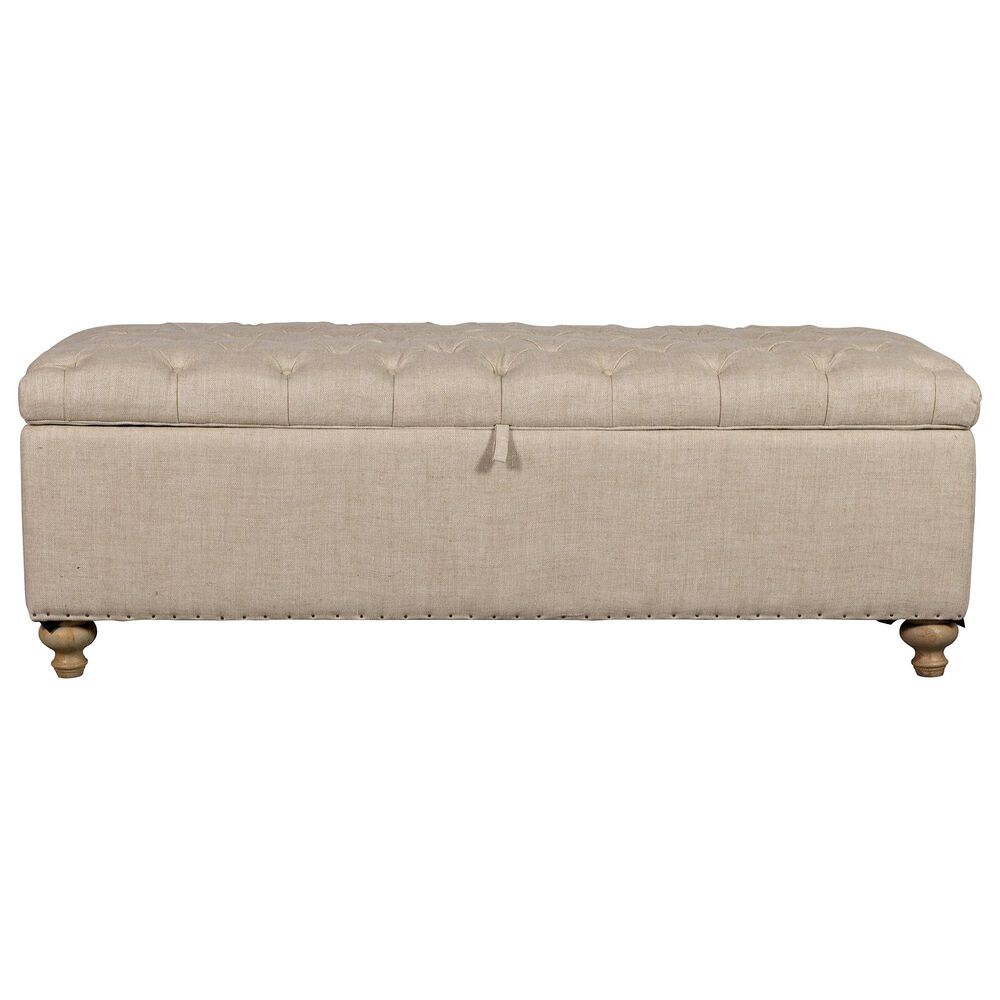 Vintage Furnishings Finn Storage Bench in Beige, , large