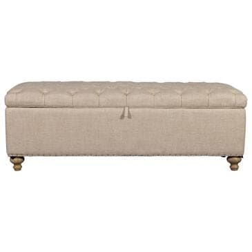 Vintage Furnishings Finn Storage Bench in Beige, , large